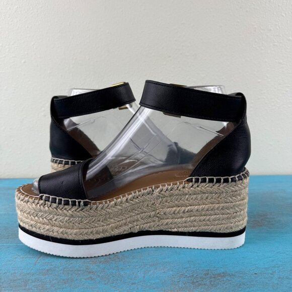 See by Chloe Glyn Espadrille Platform Sandal Women's Size 6 - Picture 8 of 11